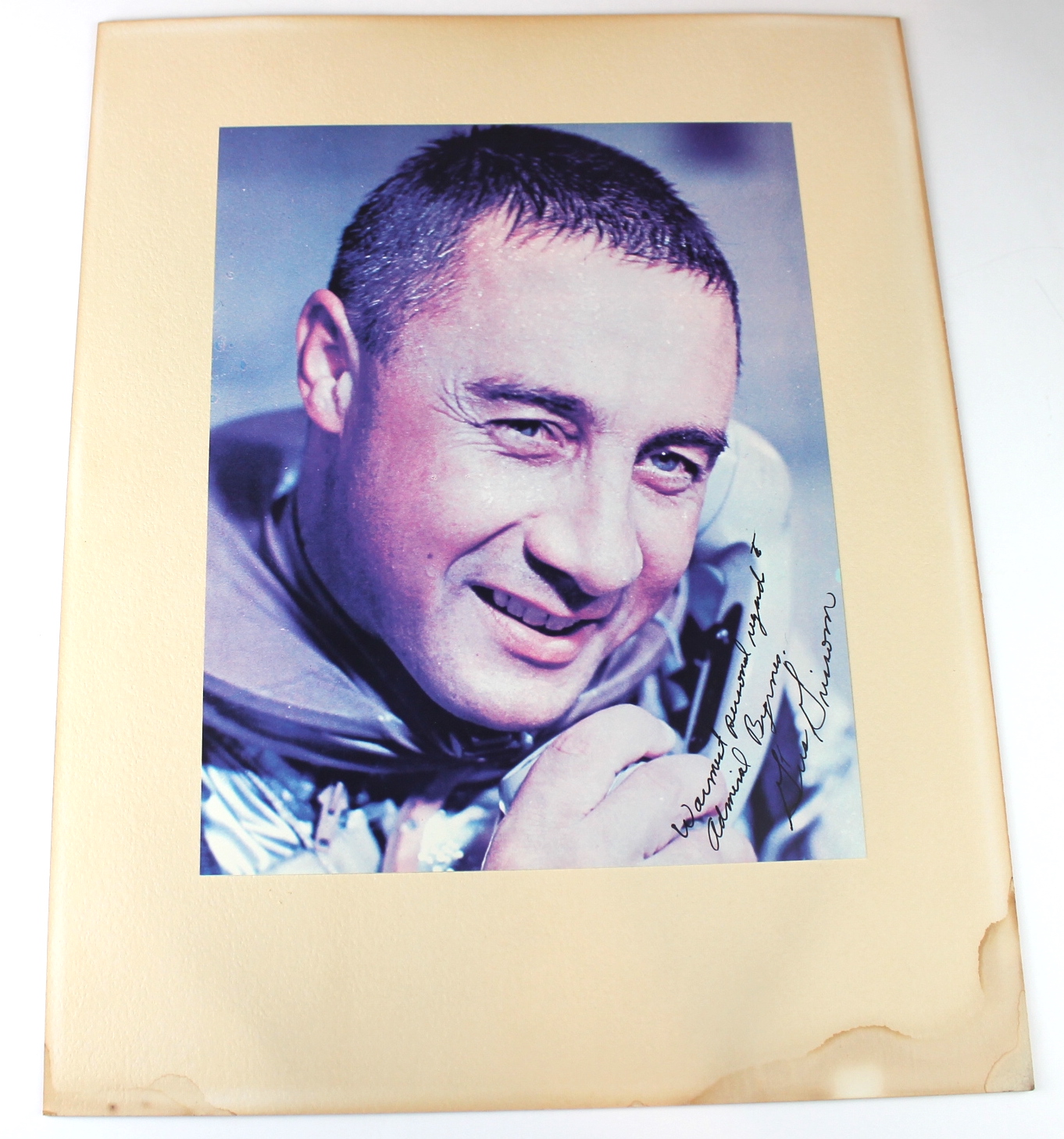 Gus Grissom Signed MR-4 Matted Photo